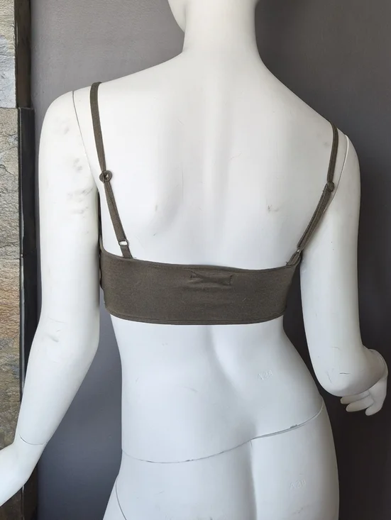 Boohoo Olive Studded Bustier Bralette - Picture 2 of 3